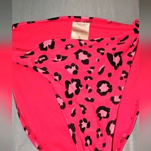 Xl hot pink leopard print bikini bottom xhilaration